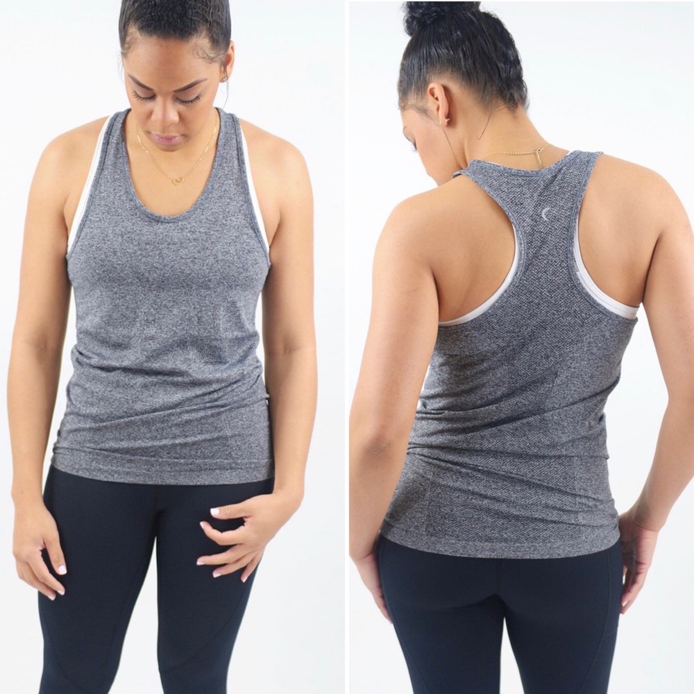 Zyia Active Fog Grey Copper Charge Tank